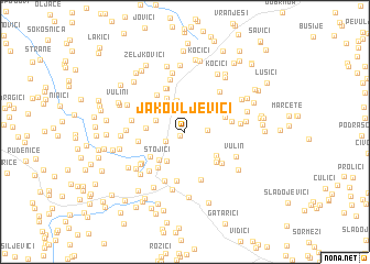 map of Jakovljevići