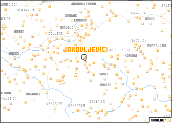 map of Jakovljevići