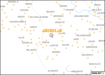 map of Jakovlje