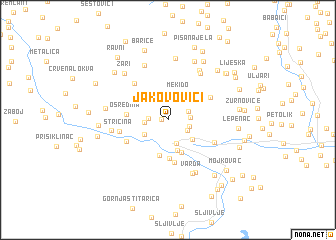 map of Jakovovići