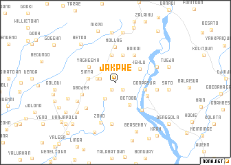 map of Jakpwe
