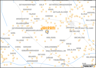 map of Jakrāni