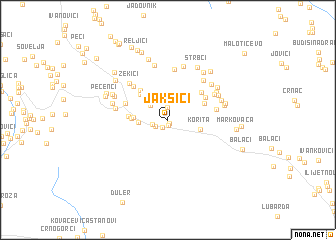 map of Jakšići