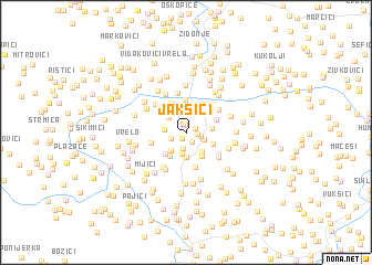 map of Jakšići