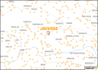 map of Jakšin Do