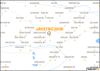 map of Jakštaičiukai