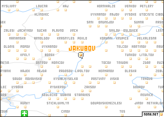 map of Jakubov