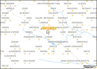 map of Jakubov