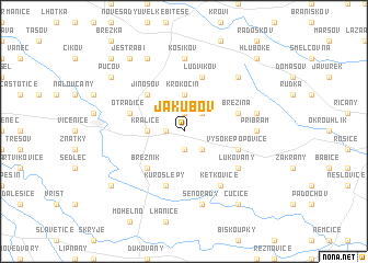 map of Jakubov