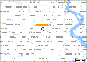 map of Jakubowizna