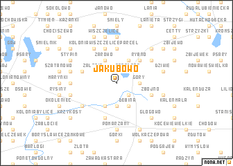 map of Jakubowo