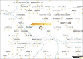 map of Jakubowskie