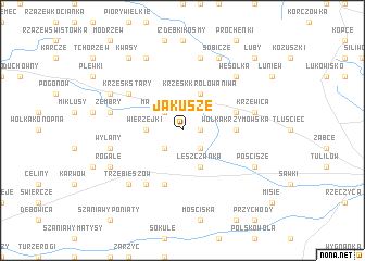 map of Jakusze