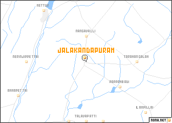 map of Jalakandāpuram