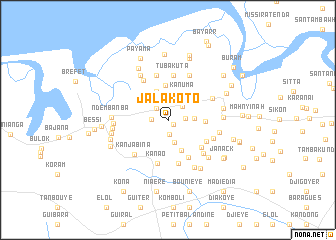 map of Jalakoto