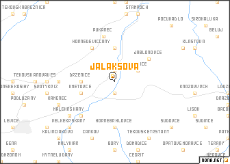 map of Jalakšová