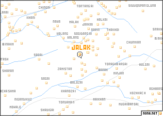 map of Jalak