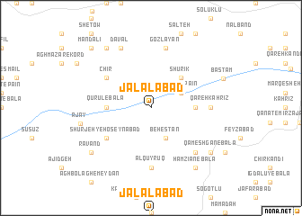 map of Jalālābād