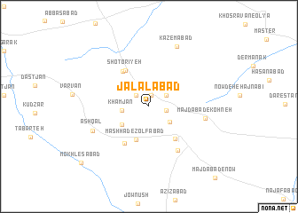 map of Jalālābād