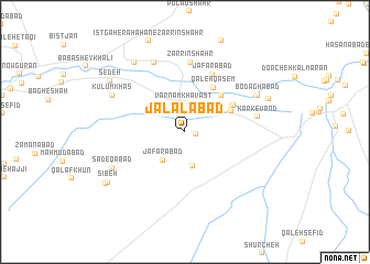 map of Jalālābād