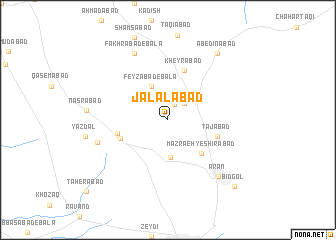 map of Jalālābād