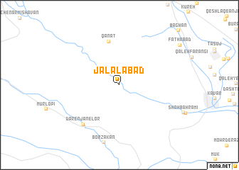 map of Jalālābād