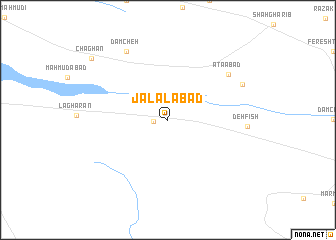 map of Jalālābād