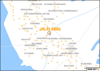 map of Jalālābād