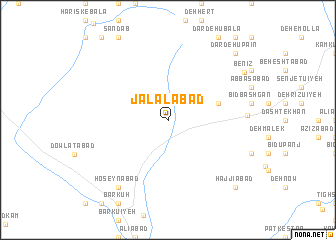 map of Jalālābād