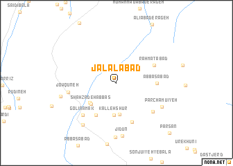 map of Jalālābād