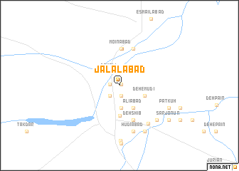 map of Jalālābād