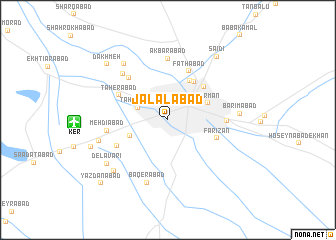 map of Jalālābād