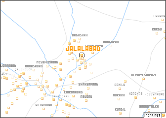map of Jalālābād