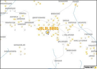 map of Jalālābād