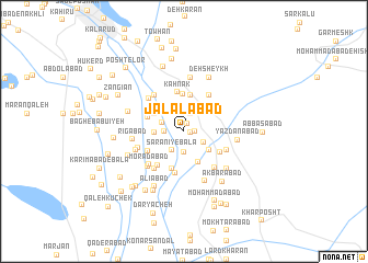 map of Jalālābād