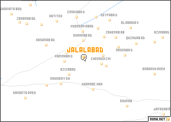 map of Jalālābād