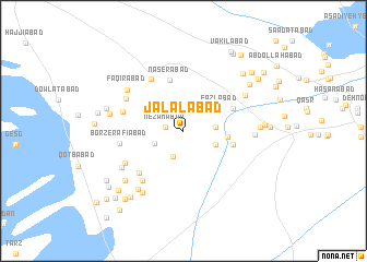 map of Jalālābād