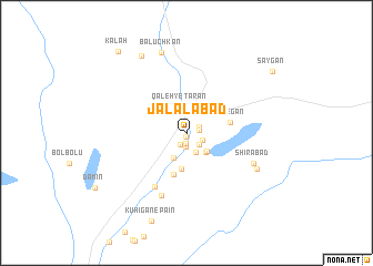 map of Jalālābād