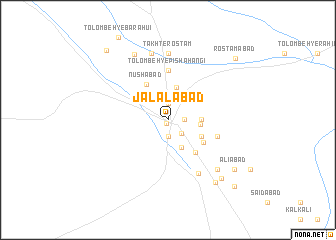 map of Jalālābād