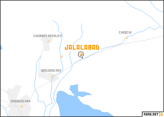 map of Jalālābād