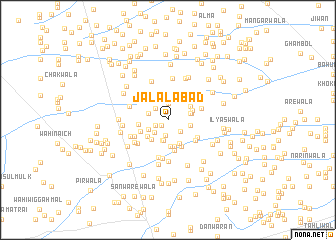 map of Jalālābād