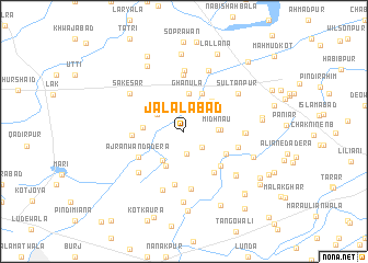 map of Jalālābād