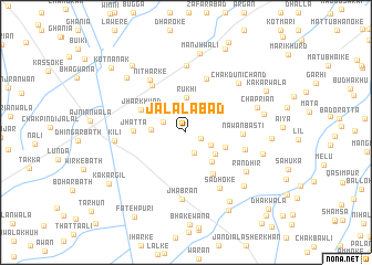 map of Jalālābād