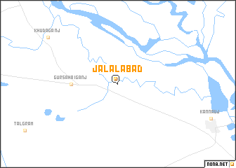 map of Jalālābād