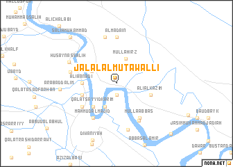 map of Jalāl al Mutawallī