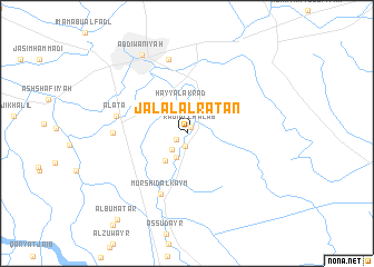 map of Jalāl Āl Raţān