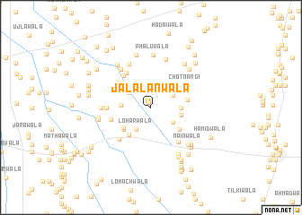 map of Jalālānwāla