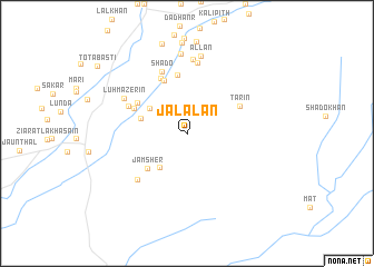 map of Jalālan