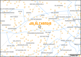 map of Jalāl Chāndia