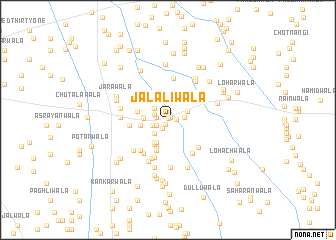 map of Jalāliwāla